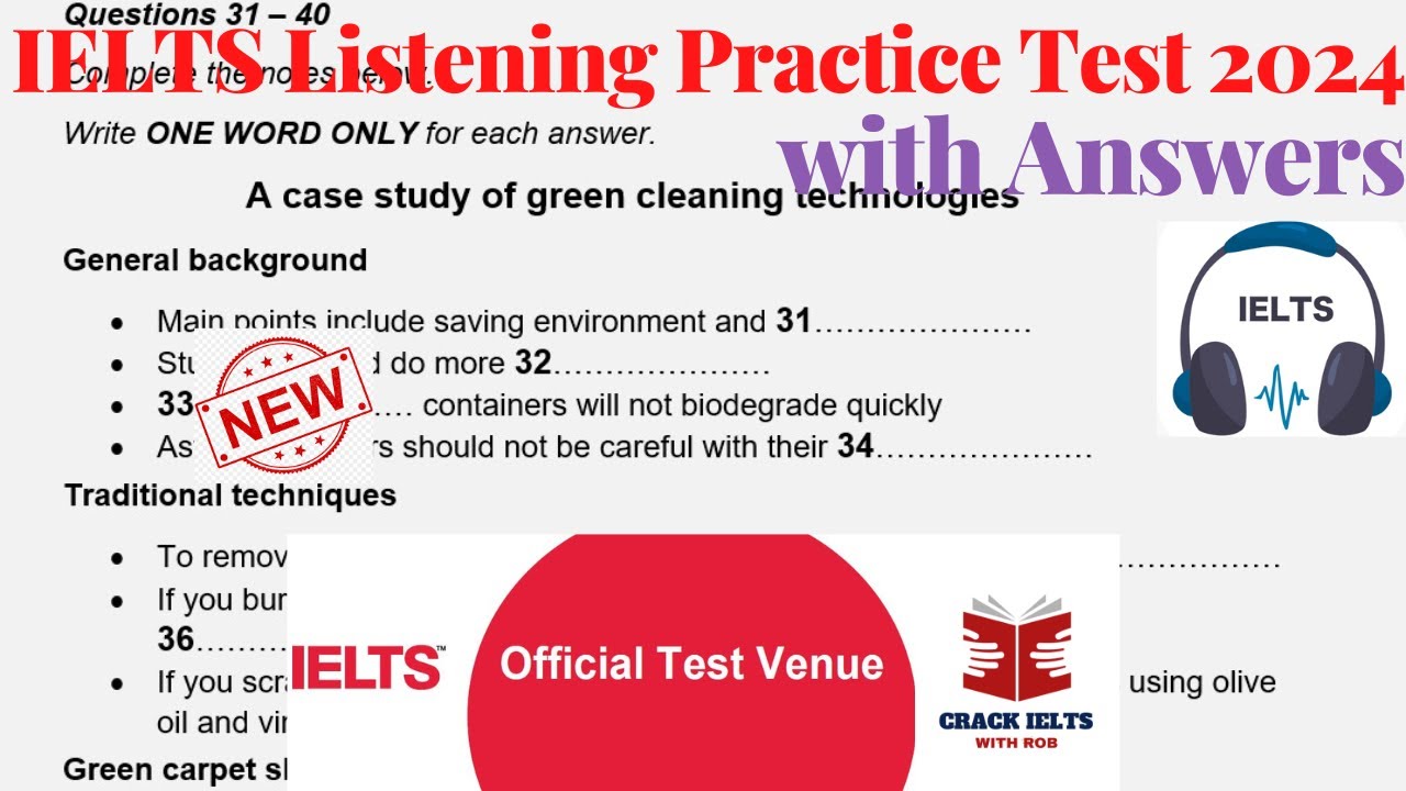 IELTS Listening Practice Test 2024 with Answers  21032024