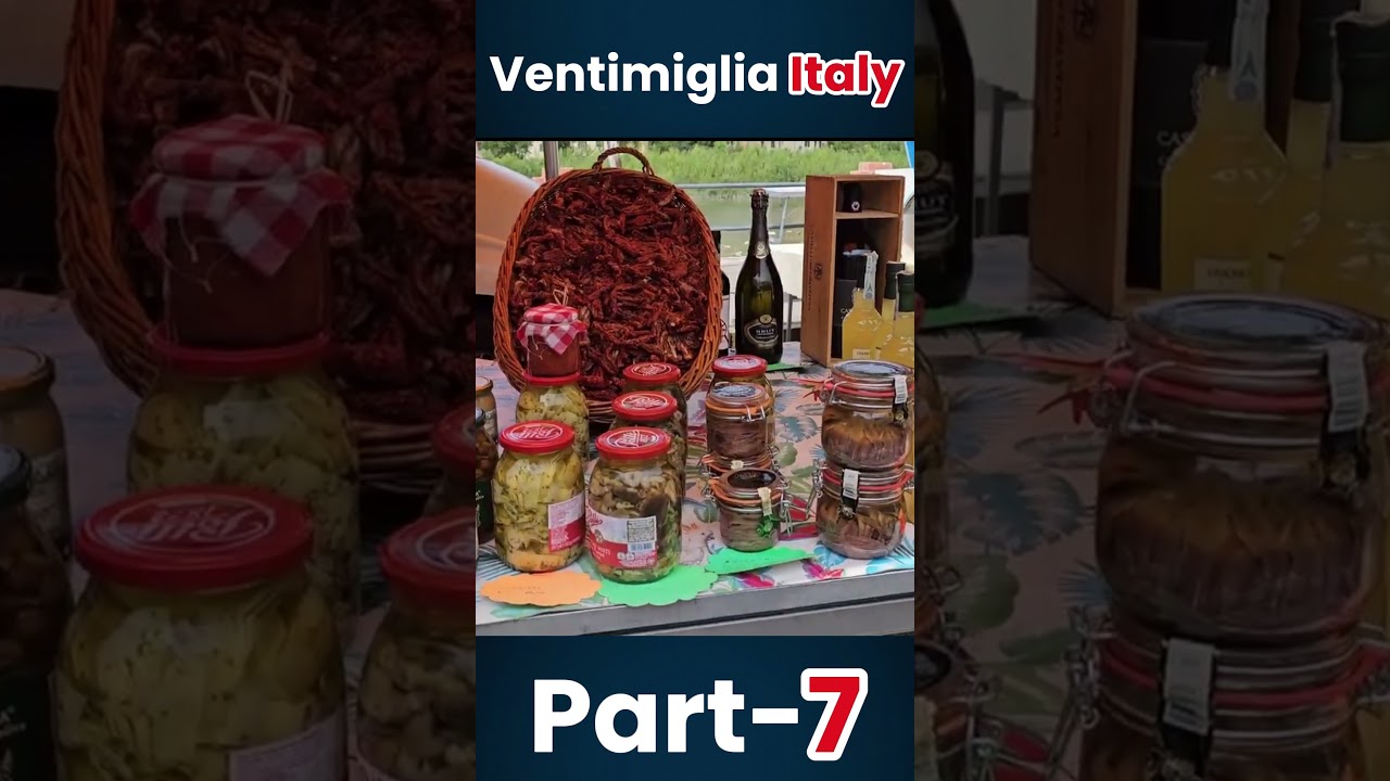 Ventimiglia Italy: Ventimiglia’s Friday Market - South of France Vlog | Walking tour 4k