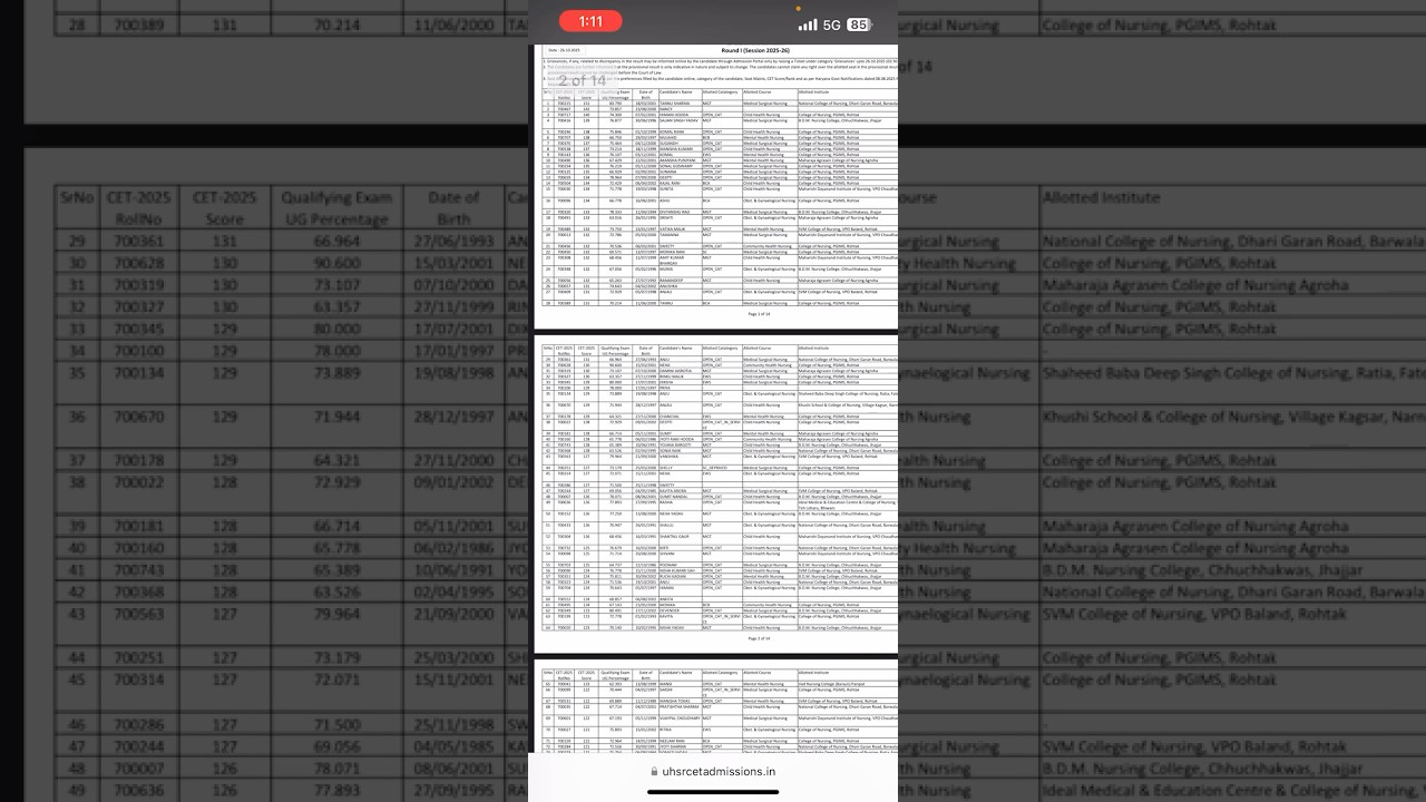 Pgims Rohtak College Allotment list Release ll Admission 2025-2026 ll pgims rohtak pgims Admission