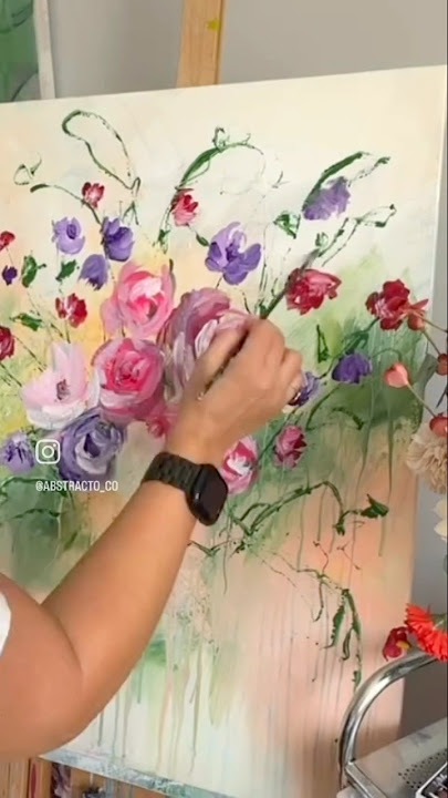 Abstract spring florals