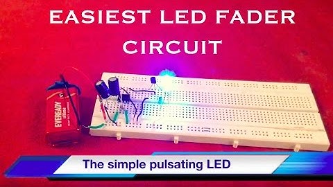 ✔Easiest Fading/Pulsating LED Circuit using 555 timer- Easy Tutorial