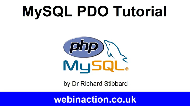 MySQL PDO Tutorial Lesson 6 - Prepared statements with placeholders