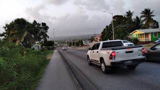 Walking From BET Hill To The Bussa Roundabout Barbados??