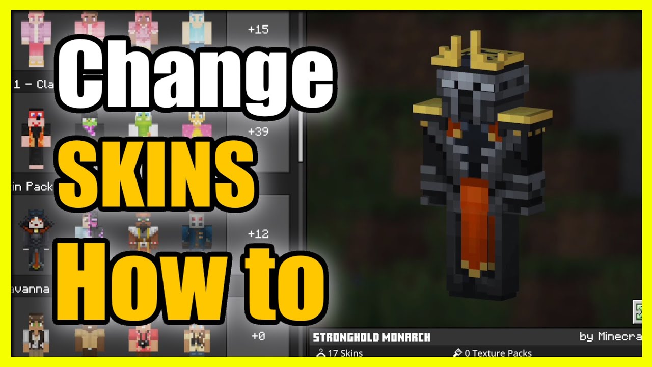 How to Change Your Skin on Minecraft: Bedrock Edition - Knowledgebase -  MCProHosting LLC