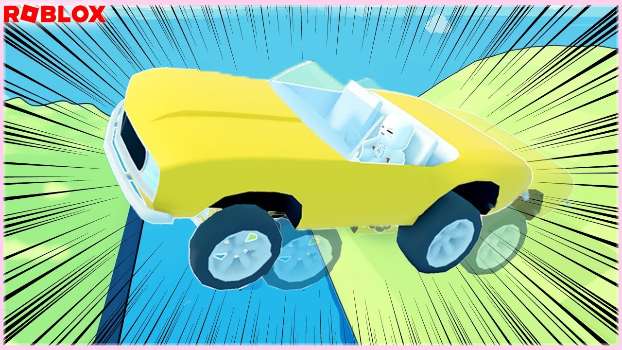 デコボコ道を車で進むロブロックス【ROBLOX/ロブロックス】Car Obby