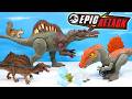 Jurassic World Epic Attack Spinosaurus Dinosaur Crushivores Cage Crasher Review 