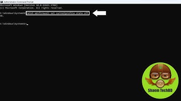 How to Disable Microsoft Defender Firewall from Command Prompt