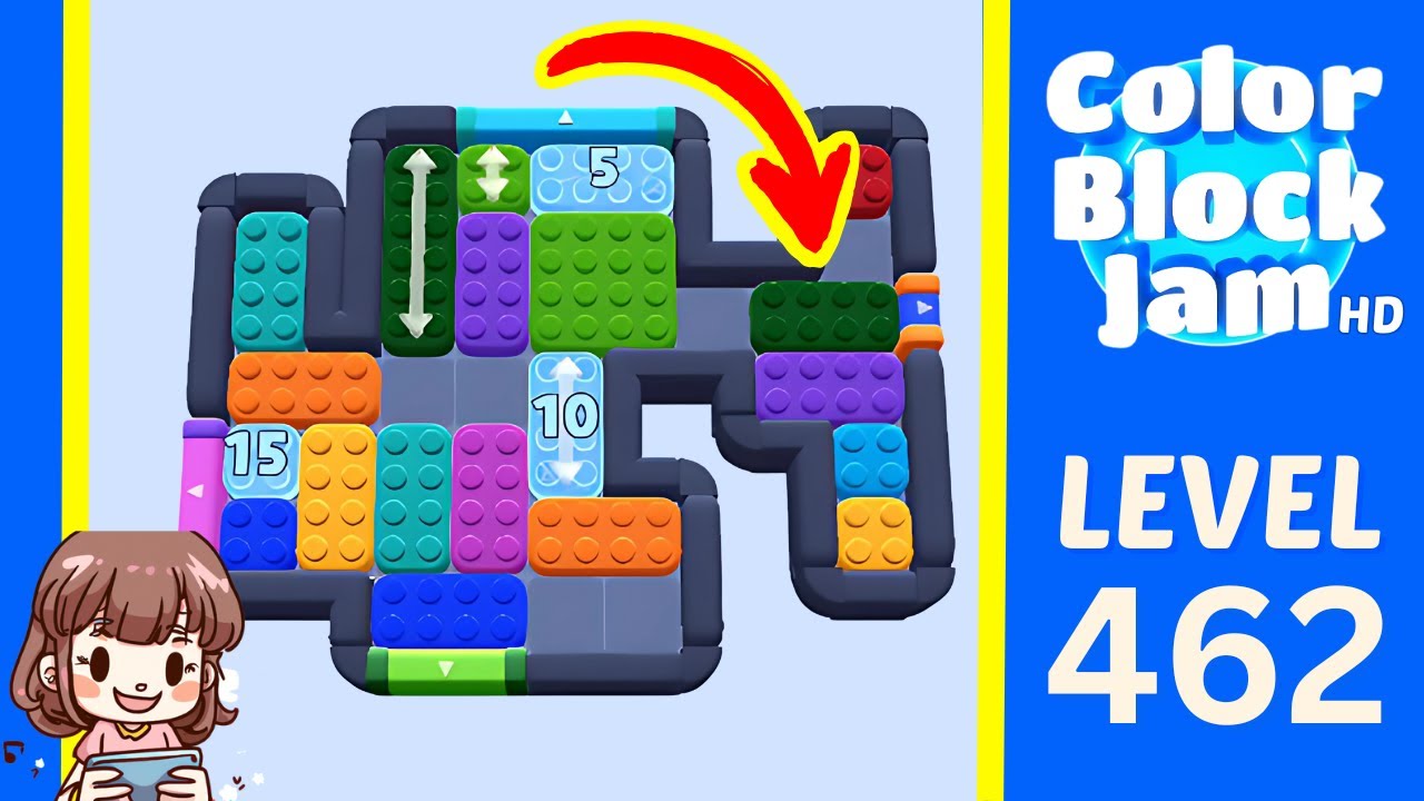 チャムページ Color Block Jam Level 462 Solution Walkthrough - YouTube