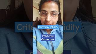 Criterion validity with example #Validity#Characterstic of Research#Unit 2 #Research aptitude#shorts