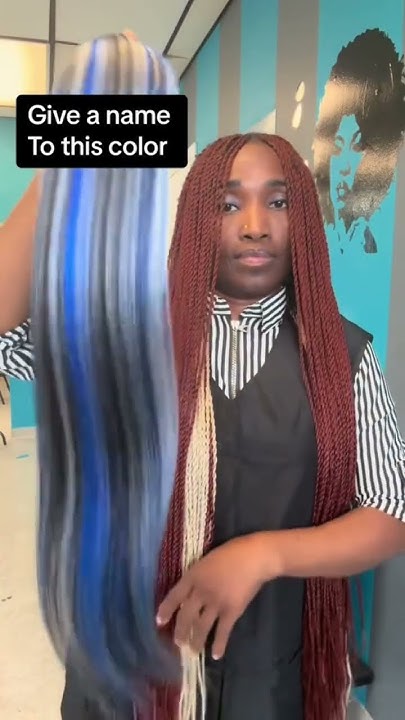  Hair braid color blend - YouTube