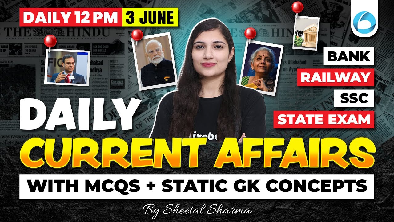 3 June Current Affairs 2025 | Current Affairs Today | Static GK ...
