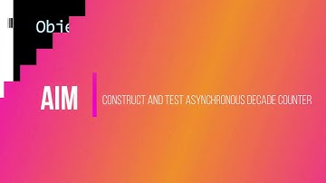 Construct & test Asynchronous decade counter