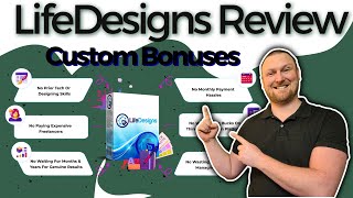 LifeDesigns Review & Bonuses: Graphic Design Software, Canva Alternative