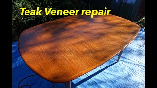 Convertible Teak Veneer Dining Table Refinish - E∞J Woodhouse Restorations by E∞J Woodhouse Restorations 1,817 views 1 year ago 7 minutes, 51 seconds