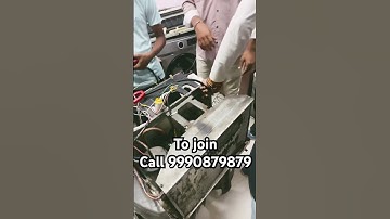 Window AC repairing training course AC gas charge karte hue practical class join now
