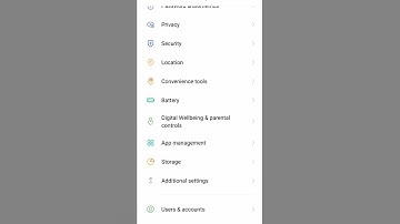 Accessibility settings in Oppo