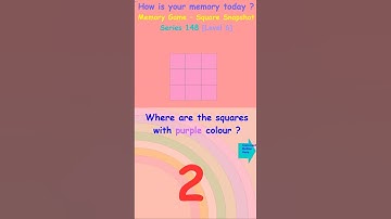 Memory Game - Square Snapshot Series 148 [Level 6] #Short #memorygame #brainexercisestoimprovememory