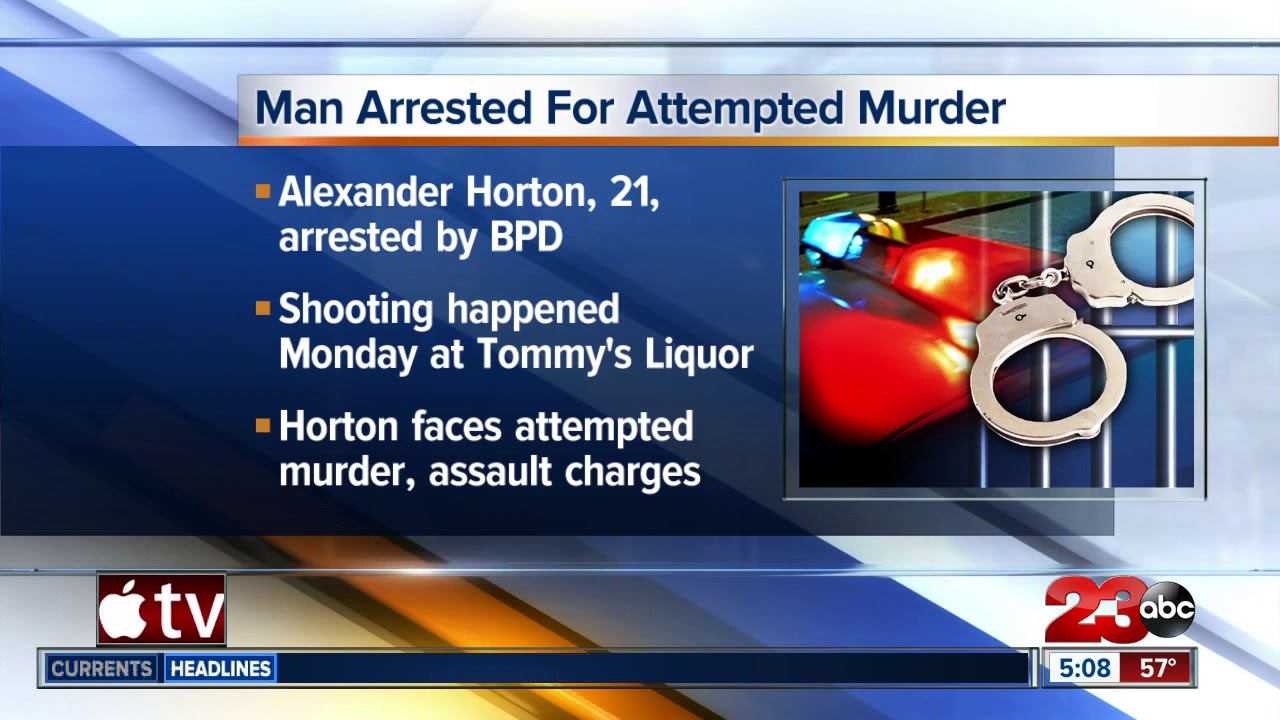 Man arrested for attempted murder in South Bakersfield - YouTube