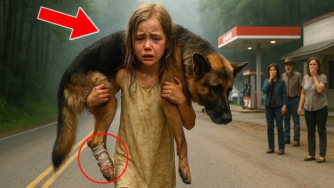 Little Girl Carries Wounded German Shepherd For Miles—What She Did Shocked  Her Entire Town! - YouTube