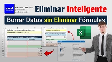 Cómo BORRAR Datos en Excel sin Eliminar Fórmulas ni Formatos de Celda