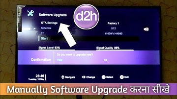 How to Upgrade Software in Videocon d2h Manually 🔥| d2h | Videocon d2h V7000 HDW Set Top Box