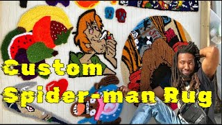 Custom Giant (Peeping Spider-man & ed,edd,eddy Rug) on 7ft frame!!!