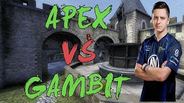 CSGO: POV ENVYUS apEX vs Gambit (27/17) cobblestone @ ELEAGUE Season 1