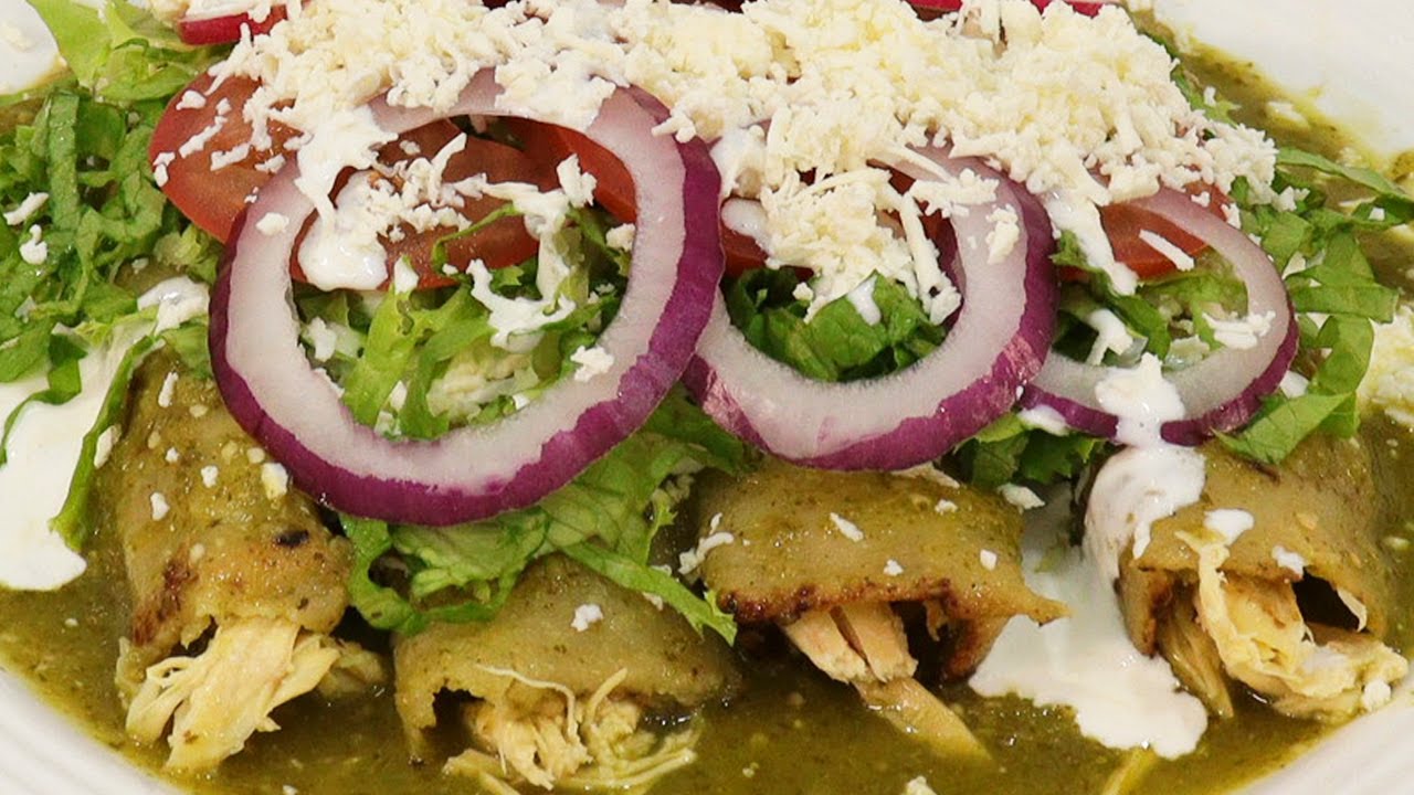 ENCHILADAS VERDES DORADAS YouTube