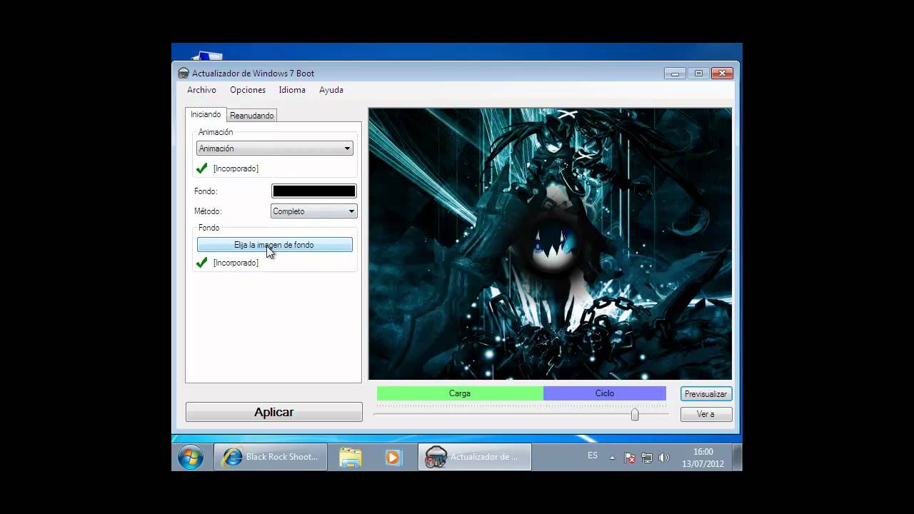 Como cambiar el texto y el logo animado del inicio y arranque de Windows 7  - YouTube