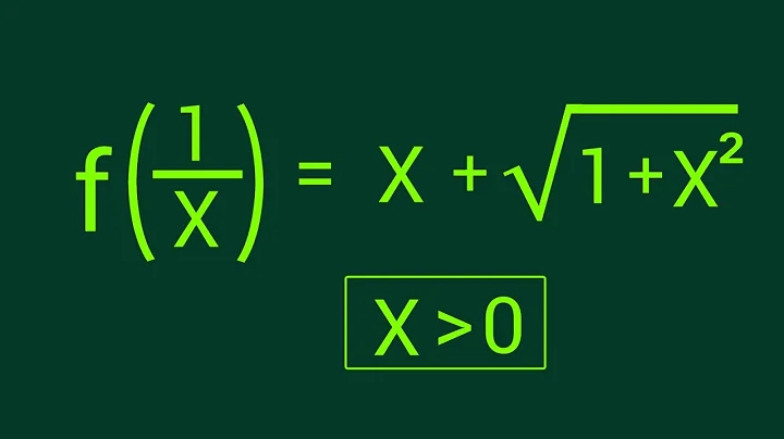 A Functional Equation | f(x)=? {x≠0}