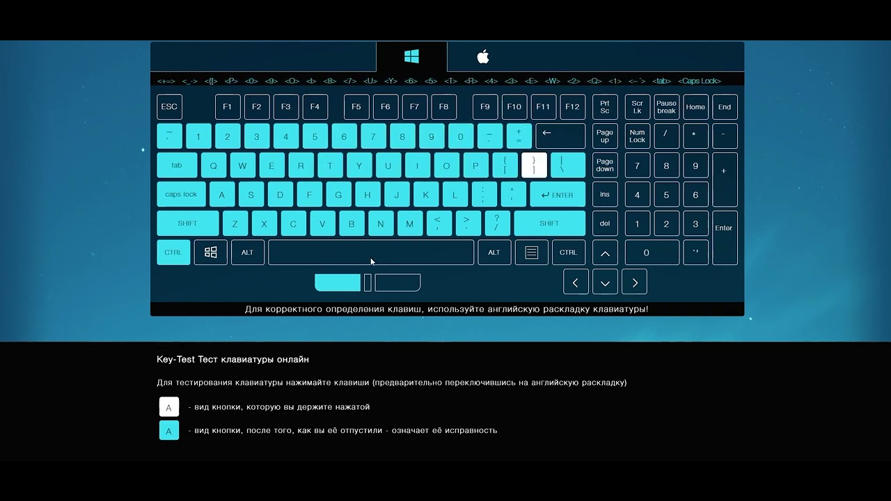 Тест клавиатуры. Способы тестирования клавиатуры.