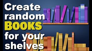 Create Random Books for Your Shelves | PaintShop Pro Script