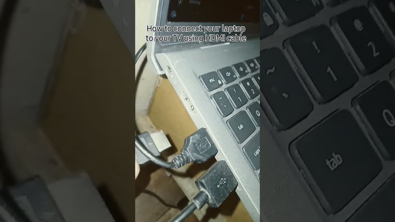 How To Connect Your Laptop Home Tv Using HDMI Cable