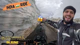 Snowfall In June  Sinthantop Kishtwar Kashmir || India Ride Ep 1 || The Umar