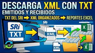 📥 Descarga XML Emitidos y Recibidos con TXT + Reportes Excel Automáticos | eSyncPlus