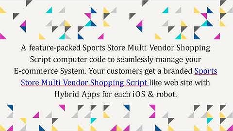 Best Sports Store Shopping Script - Readymade Clone Script