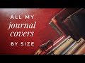Bullet Journal, Functional Planner, and Traveler’s Notebook Covers - Comparison By Size
