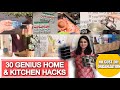 30 genius home hacks  kitchen organization ideas        space saving tips