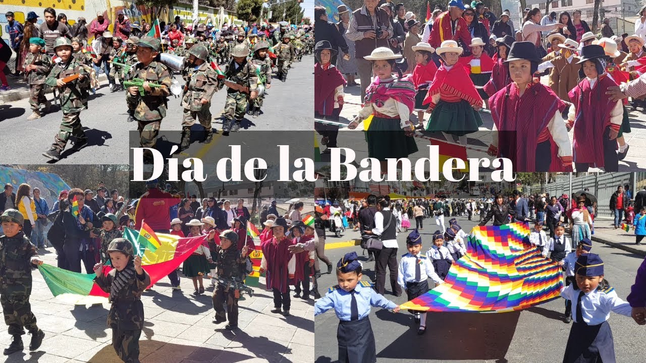 Día de la bandera en La Paz Bolivia 2019 - YouTube