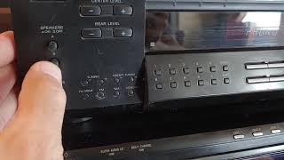 SONY STR-DE515 Surround Receiver with Phono Input. Demo.