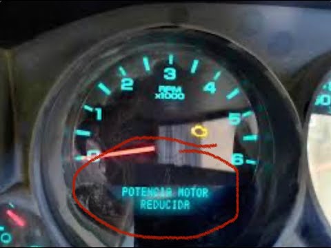 Potencia de motor reducida en el tablero del auto (+Solucion)