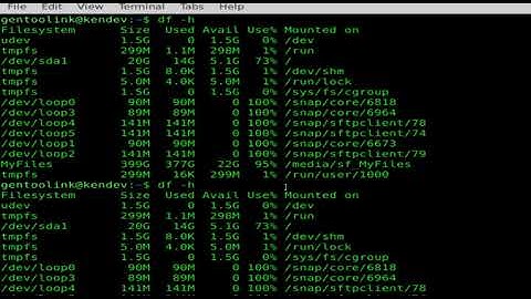 How to use df command in Linux