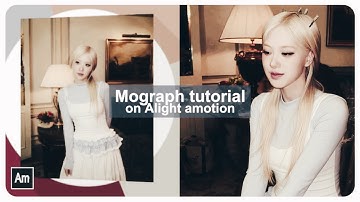 Mograph transition tutorial on Alight Motion