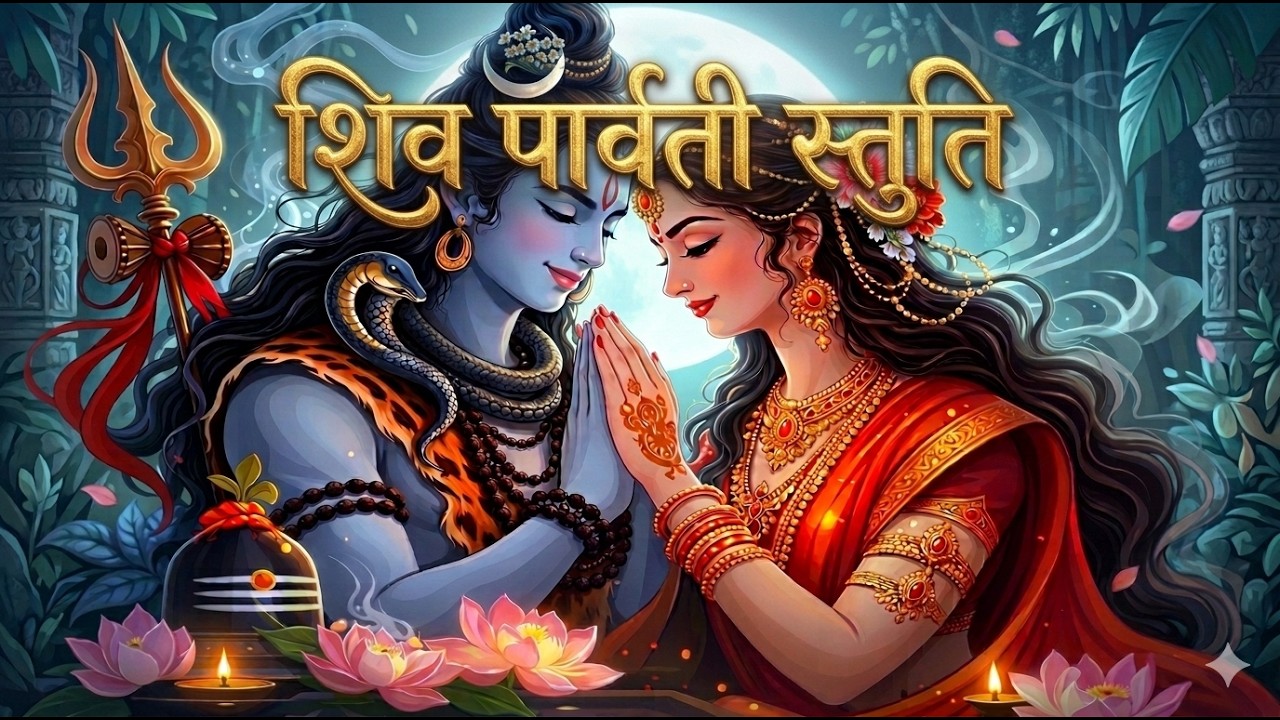 शिव–पार्वती  स्तुति |Shiv - Parvati Sthuti | शिव शक्ति का दिव्य मिलन | अत्यंत मधुर भजन