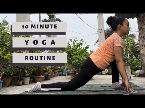 10 Minutes Morning Yoga Routine || Full Body Stretch , Effective || 🌱 #yoga #meditation
