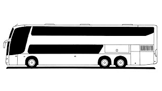 How to draw a BUS step by step