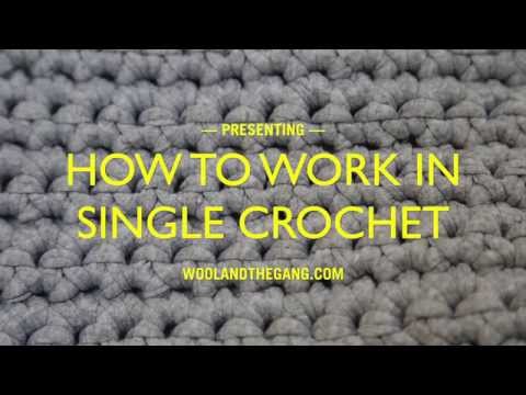 How to work single crochet