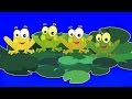 Five Little Froggies Rhyme | cinque piccole rane bambini canzone | raccolta rime in italiano