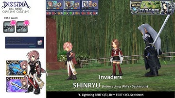 DFFOO [GL] Intersecting Wills Invaders (Sephiroth) SHINRYU | Lightning Run