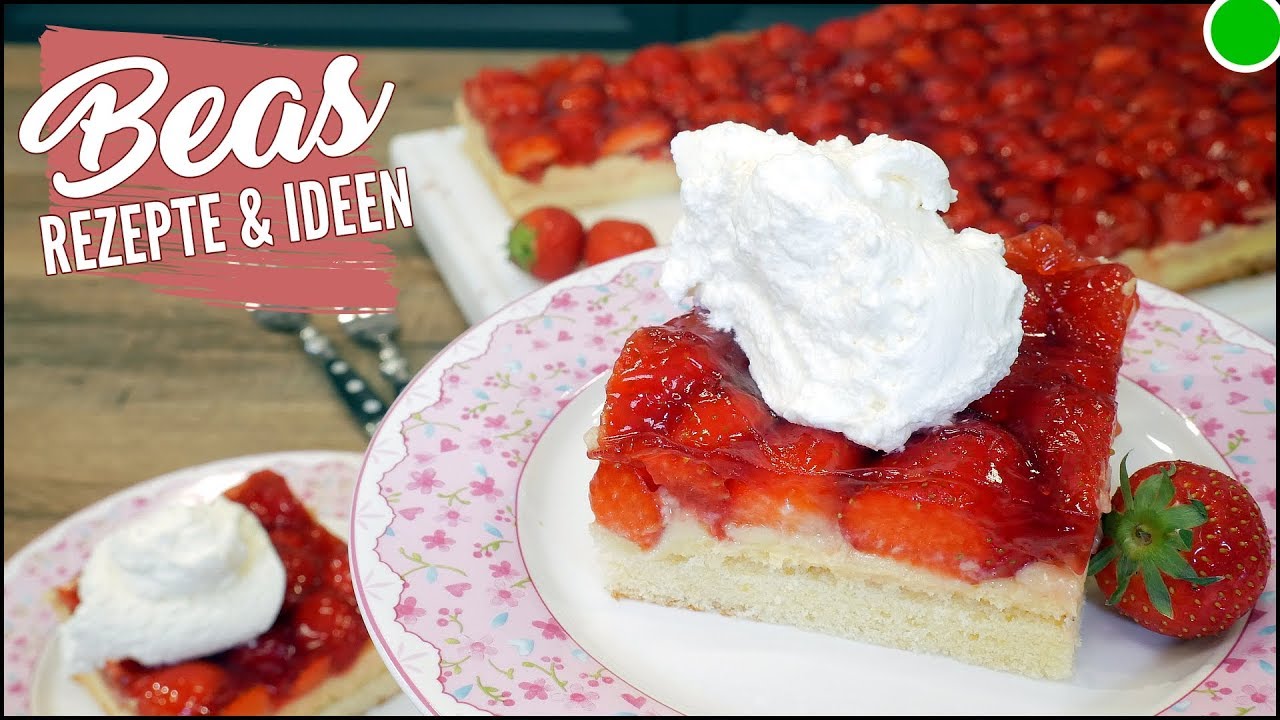 Erdbeerschnitten mit Vanillecreme